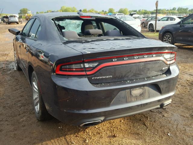 2C3CDXHG4GH159075 - 2016 DODGE CHARGER SX BLACK photo 3