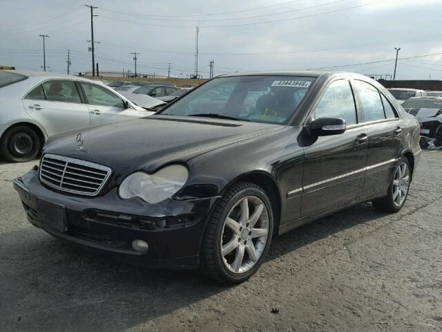 WDBRF40J43A479056 - 2003 MERCEDES-BENZ C 230K SPO BLACK photo 2