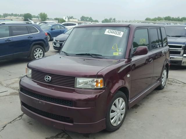 JTLKT324X50194369 - 2005 TOYOTA SCION XB მუქწითელი ფოტო 2