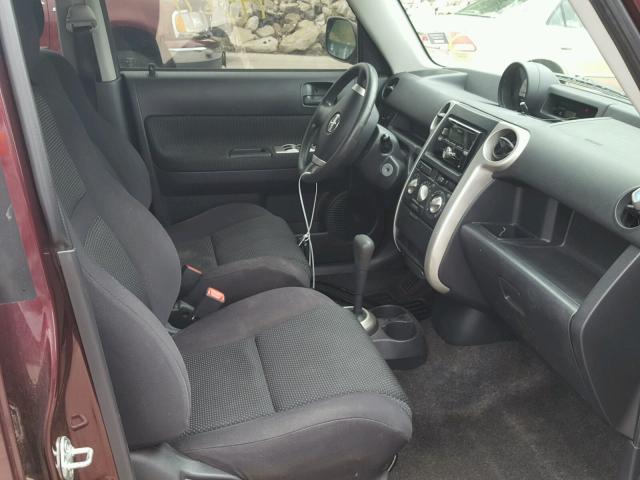 JTLKT324X50194369 - 2005 TOYOTA SCION XB მუქწითელი ფოტო 5
