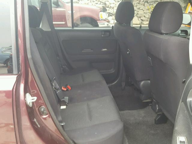 JTLKT324X50194369 - 2005 TOYOTA SCION XB მუქწითელი ფოტო 6