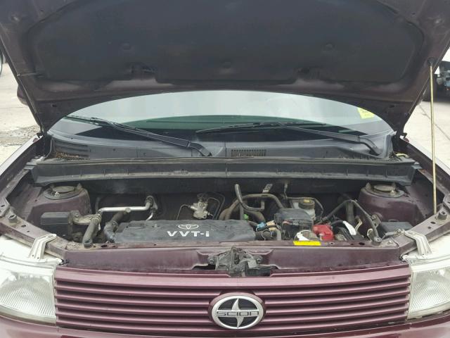JTLKT324X50194369 - 2005 TOYOTA SCION XB მუქწითელი ფოტო 7