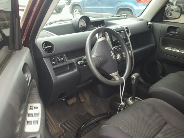 JTLKT324X50194369 - 2005 TOYOTA SCION XB მუქწითელი ფოტო 9