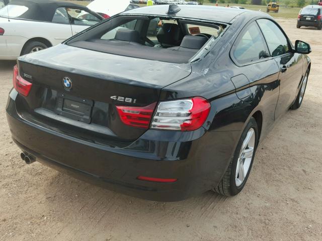 WBA3N5C57FK484570 - 2015 BMW 428 XI BLACK photo 4