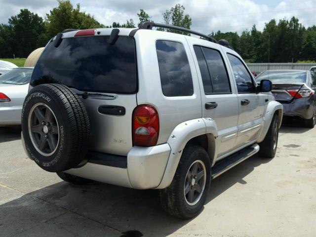 1J4GK38K72W351546 - 2002 JEEP LIBERTY RE SILVER photo 4