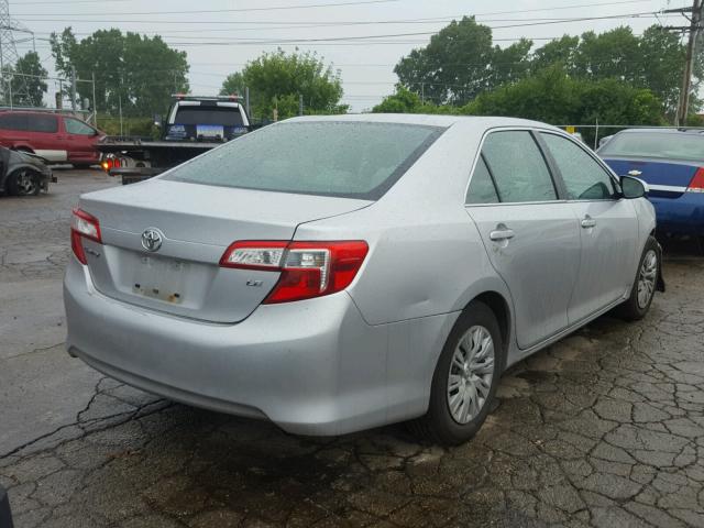 4T4BF1FK6CR267955 - 2012 TOYOTA CAMRY BASE SILVER photo 4