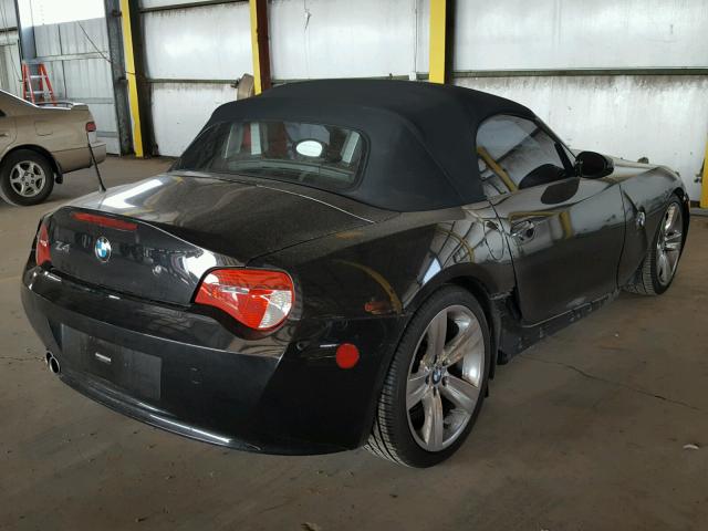 4USBU53577LX02644 - 2007 BMW Z4 3.0SI BLACK photo 4