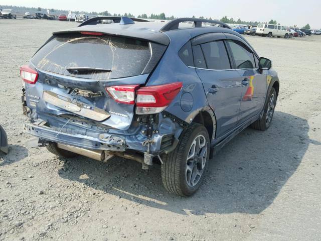 JF2GTAMC7J8290418 - 2018 SUBARU CROSSTREK BLUE photo 4