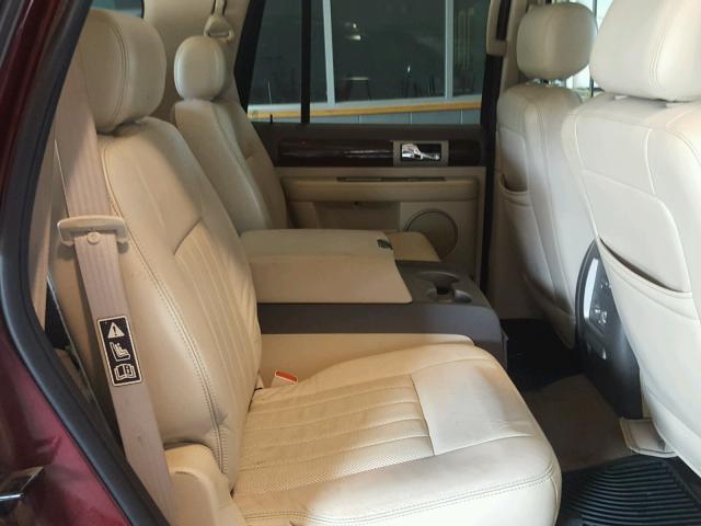 5LMFU28R24LJ08694 - 2004 LINCOLN NAVIGATOR Czerwony zdjęcie 6