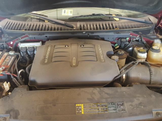 5LMFU28R24LJ08694 - 2004 LINCOLN NAVIGATOR Czerwony zdjęcie 7