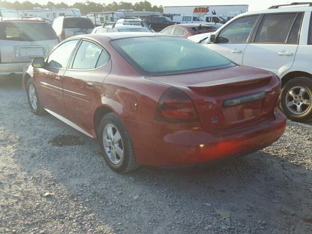 2G2WP552571199188 - 2007 PONTIAC GRAND PRIX წითელი ფოტო 3