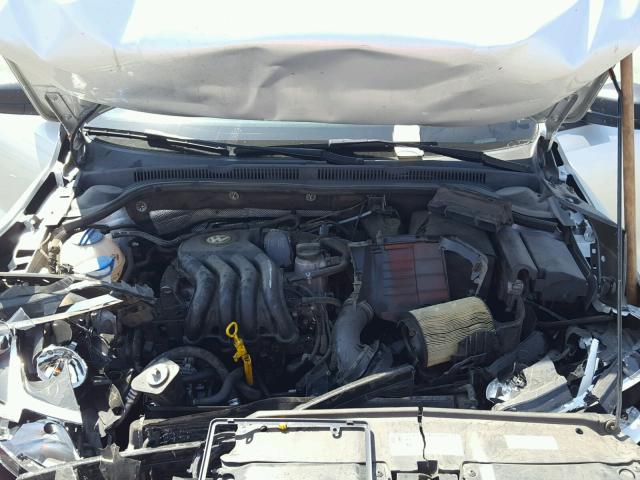 3VW2K7AJ0EM410706 - 2014 VOLKSWAGEN JETTA BASE 银色 照片 7