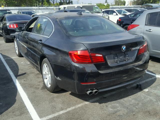 WBAXH5C50CDW06629 - 2012 BMW 528 XI BLACK photo 3