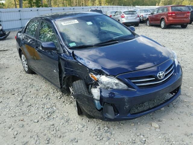 2T1BU4EE0DC047646 - 2013 TOYOTA COROLLA BA BLUE photo 1