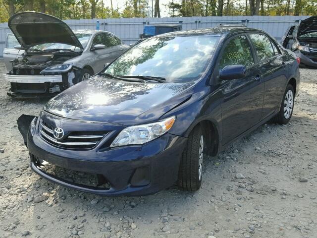 2T1BU4EE0DC047646 - 2013 TOYOTA COROLLA BA BLUE photo 2