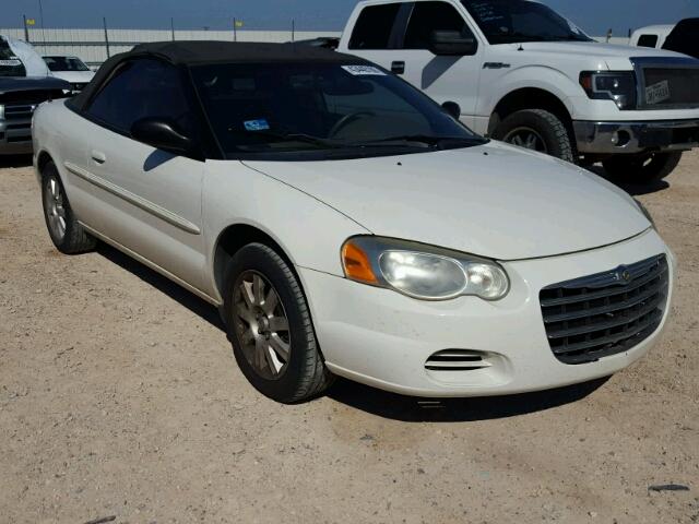 1C3EL75R84N413729 - 2004 CHRYSLER SEBRING GT WHITE photo 1