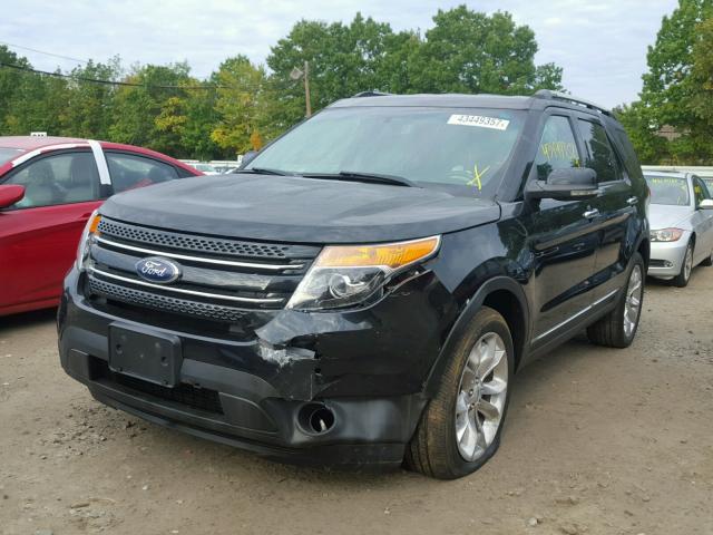 1FM5K8F87DGA35722 - 2013 FORD EXPLORER L BLACK photo 2