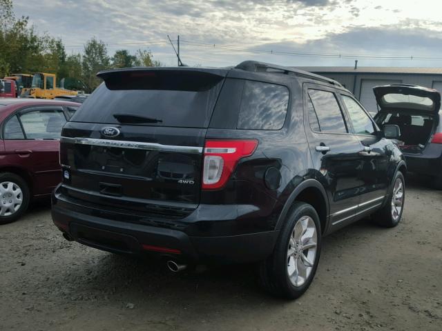 1FM5K8F87DGA35722 - 2013 FORD EXPLORER L BLACK photo 4