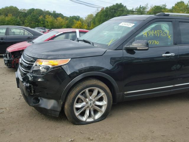 1FM5K8F87DGA35722 - 2013 FORD EXPLORER L BLACK photo 9