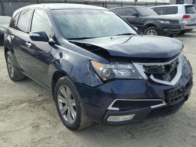 2HNYD2H52BH543765 - 2011 ACURA MDX ADVANC BLUE photo 1