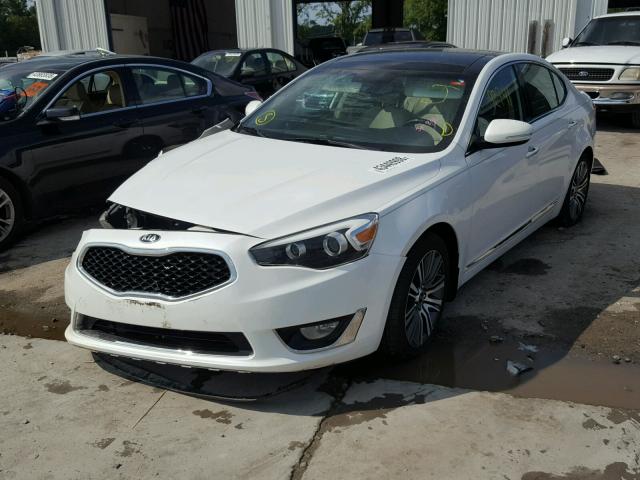 KNALN4D76E5166365 - 2014 KIA CADENZA PR WHITE photo 2