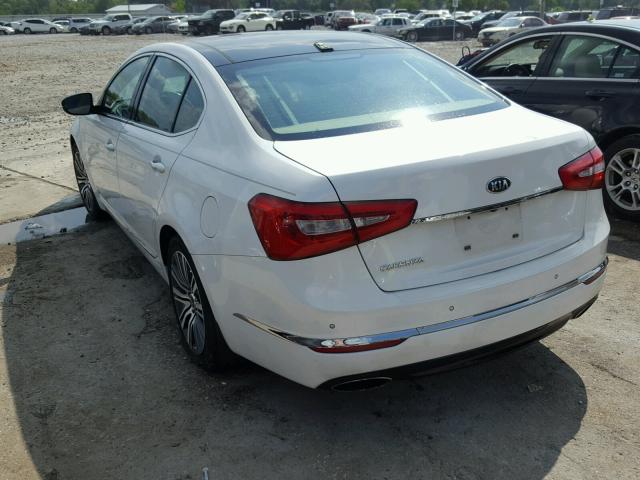 KNALN4D76E5166365 - 2014 KIA CADENZA PR WHITE photo 3