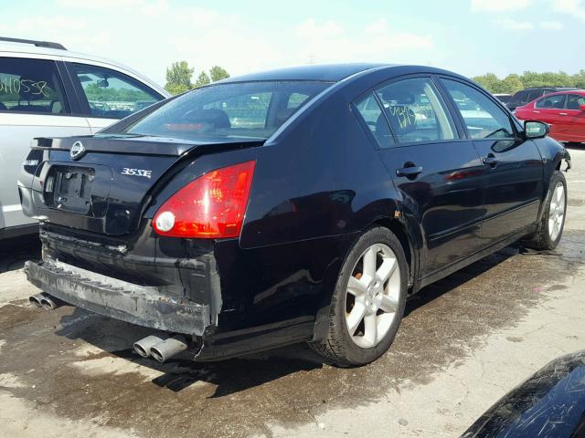 1N4BA41E36C824367 - 2006 NISSAN MAXIMA SE BLACK photo 4