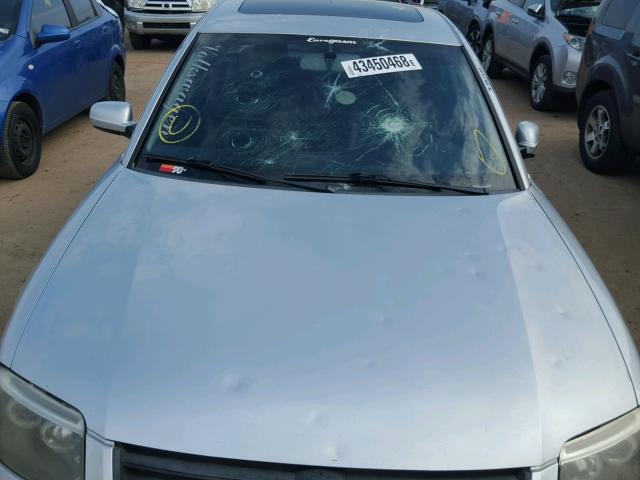 WVWRH63B42P184157 - 2002 VOLKSWAGEN PASSAT GLX GRAY photo 9