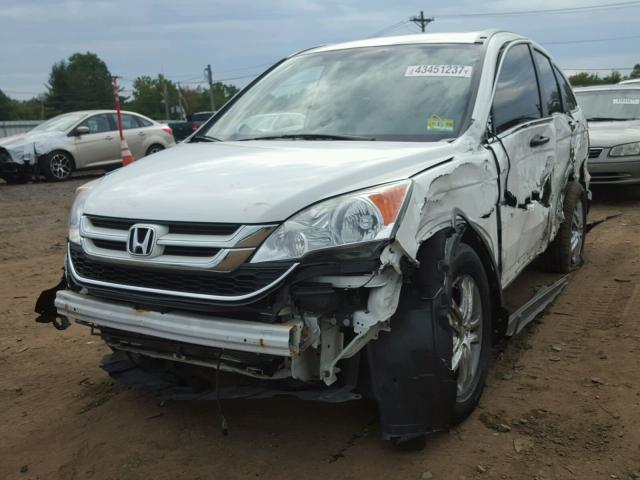 3CZRE4H52BG702037 - 2011 HONDA CR-V EX WHITE photo 2