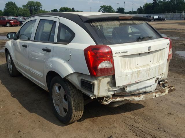 1B3HB48B08D525141 - 2008 DODGE CALIBER SX WHITE photo 3