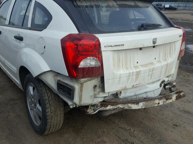 1B3HB48B08D525141 - 2008 DODGE CALIBER SX WHITE photo 9