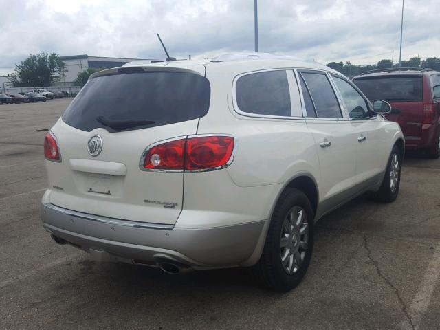 5GAKVBED9BJ121447 - 2011 BUICK ENCLAVE CX WHITE photo 4