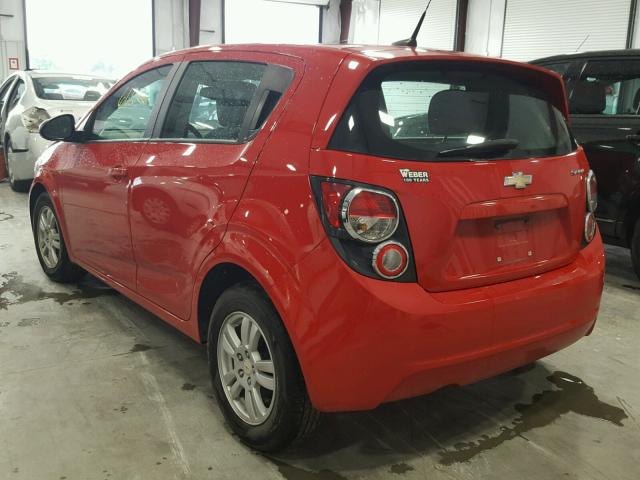 1G1JA6SH1C4140507 - 2012 CHEVROLET SONIC LS RED photo 3