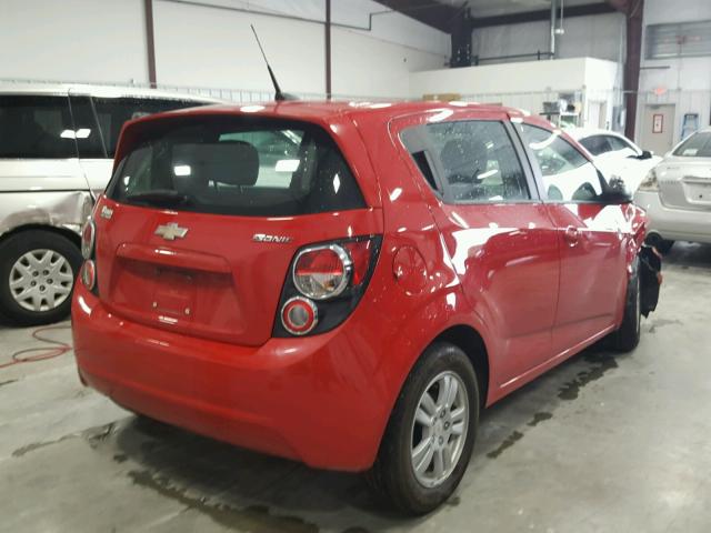 1G1JA6SH1C4140507 - 2012 CHEVROLET SONIC LS RED photo 4