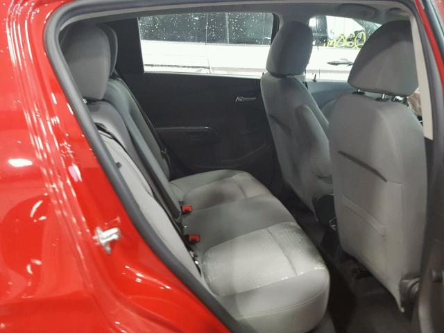 1G1JA6SH1C4140507 - 2012 CHEVROLET SONIC LS RED photo 6