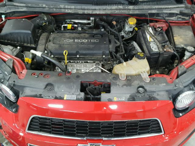 1G1JA6SH1C4140507 - 2012 CHEVROLET SONIC LS RED photo 7