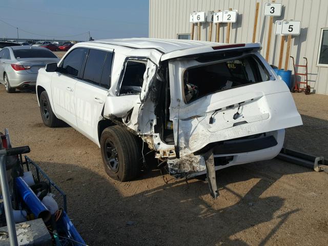 1GNSK2ECXFR559679 - 2015 CHEVROLET TAHOE POLI WHITE photo 3