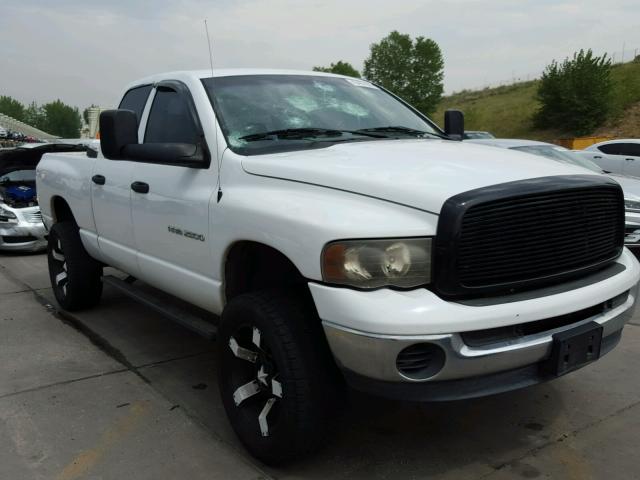 3D7KS28C95G807011 - 2005 DODGE RAM 2500 S WHITE photo 1