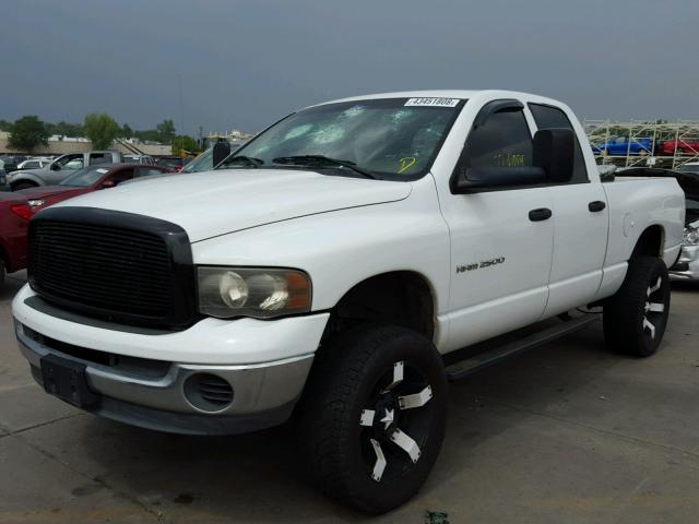 3D7KS28C95G807011 - 2005 DODGE RAM 2500 S WHITE photo 2