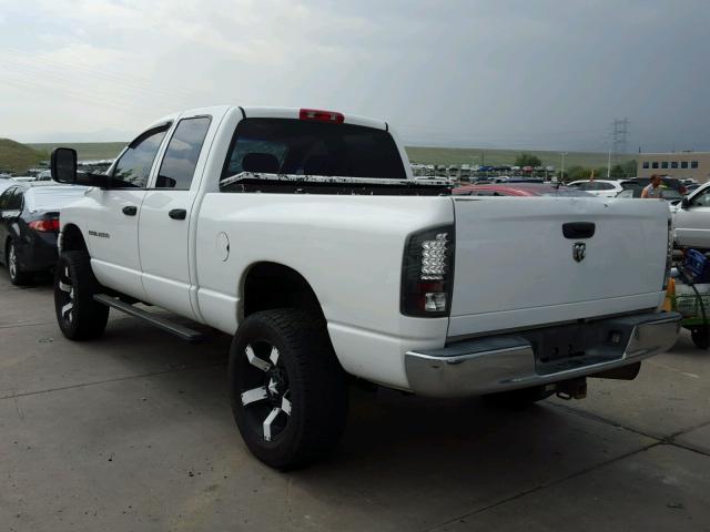 3D7KS28C95G807011 - 2005 DODGE RAM 2500 S WHITE photo 3