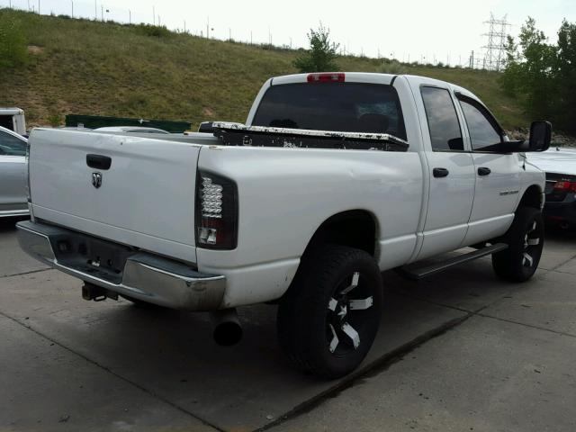 3D7KS28C95G807011 - 2005 DODGE RAM 2500 S WHITE photo 4