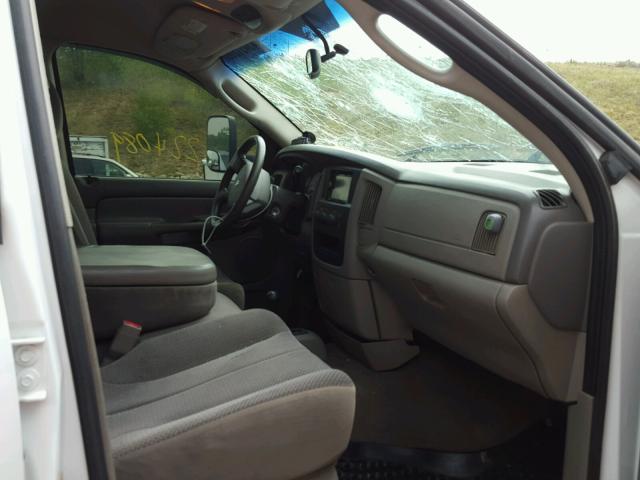 3D7KS28C95G807011 - 2005 DODGE RAM 2500 S WHITE photo 5