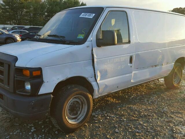 1FTNE1EW2CDA87990 - 2012 FORD ECONOLINE WHITE photo 9