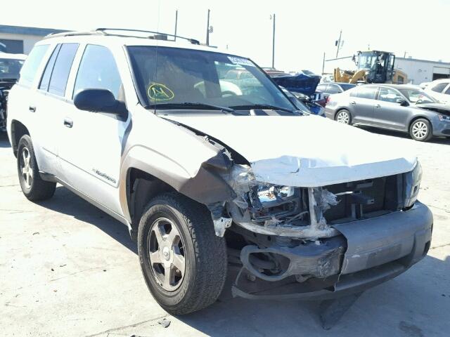 1GNDS13S432201107 - 2003 CHEVROLET TRAILBLAZE WHITE photo 1