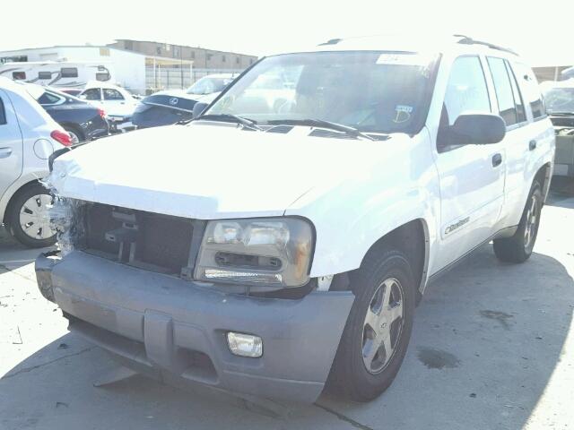 1GNDS13S432201107 - 2003 CHEVROLET TRAILBLAZE WHITE photo 2