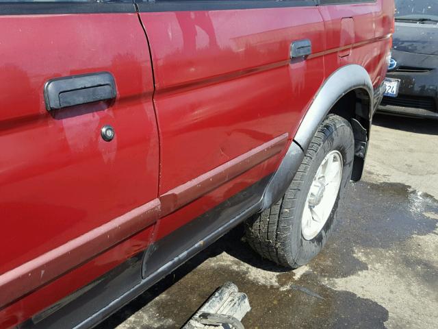 JA4MT31R53J048464 - 2003 MITSUBISHI MONTERO SP BURGUNDY photo 9