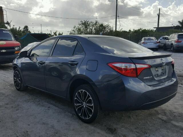 5YFBURHE6FP301369 - 2015 TOYOTA COROLLA L GRAY photo 3