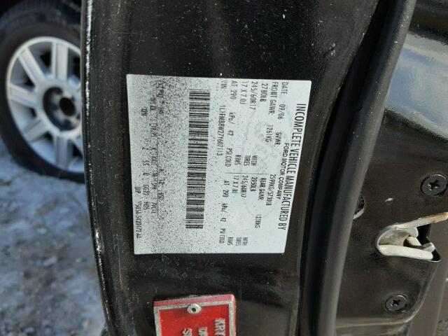 1L1FM88W27Y607113 - 2007 LINCOLN TOWN CAR E BLACK photo 10