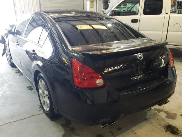 1N4BA41E88C805090 - 2008 NISSAN MAXIMA SE BLACK photo 3