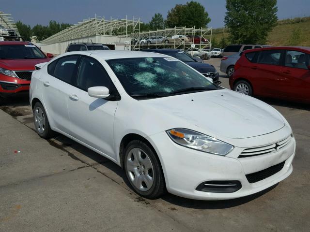 1C3CDFAA0GD593409 - 2016 DODGE DART SE WHITE photo 1